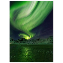 Load image into Gallery viewer, "Nordlys på Haukland" - Aluminum Print