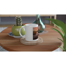 Load image into Gallery viewer, Hvit kopp. Motiv "Rim", fra serien "Frost"