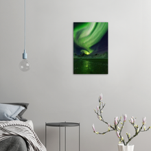 Load image into Gallery viewer, "Nordlys på Haukland" - Aluminum Print