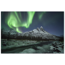 Load image into Gallery viewer, &quot;Nordlys over Otertinden&quot; - Aluminum Print
